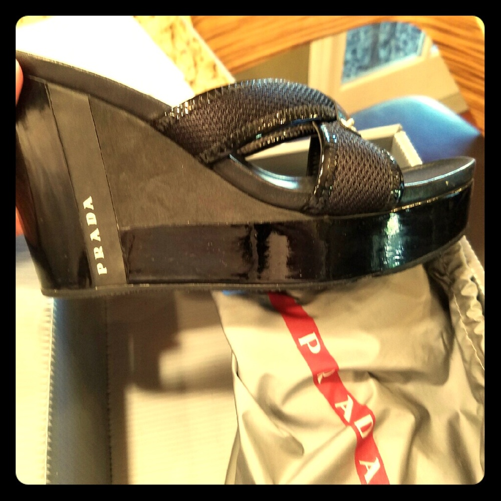 Prada wedges